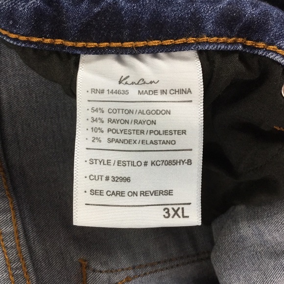 KanCan Dark Wash Estilo Jeans Size 3XL - Picture 8 of 8
